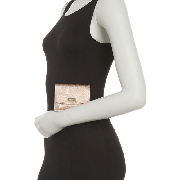 💎NWT💎Kate Spade🎉HP🎉compact Rose Gold Wallet - Picture 2 of 8